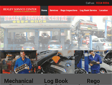 Tablet Screenshot of bexleyservicecentre.com.au